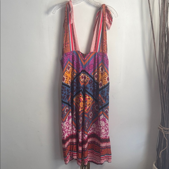 Free People | Maritzah One Piece Multi Jumpsuit Sz 12 - Picture 6 of 17